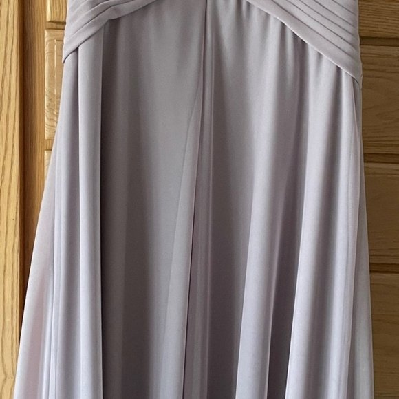 CHRISTINA WU Jeweler Halter Gown in Truffle (Lilac). Size 10. - Picture 5 of 5